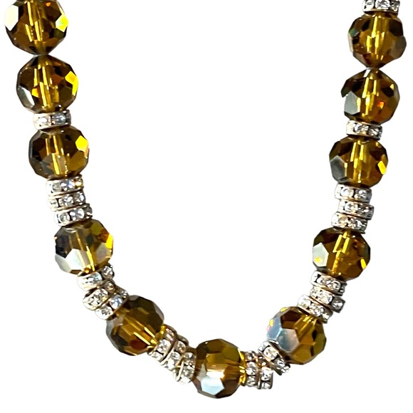 Swarovski Crystals Hand Beaded Necklace - Picture 7 of 13